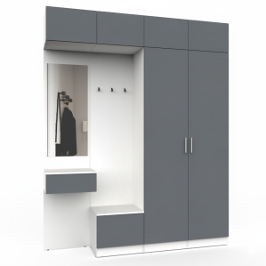 Набор мебели для прихожей "Марсель-207" МР 01-207 В2490 Ш2000 Г420 (ЛД.. Набор мебели для прихожей "Марсель-207" МР 01-207 В2490 Ш2000 Г420 (ЛД..